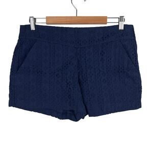 Lilly Pulitzer Womens 10 Preppy Coastal Resortwear Makenna Floral Eyelet‎ Shorts
